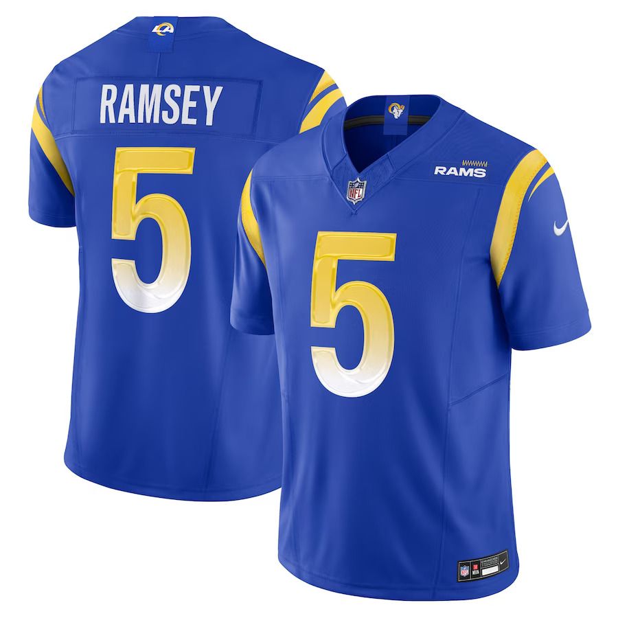 Men Los Angeles Rams 5 Jalen Ramsey Nike Royal Vapor F.U.S.E. Limited NFL Jersey
